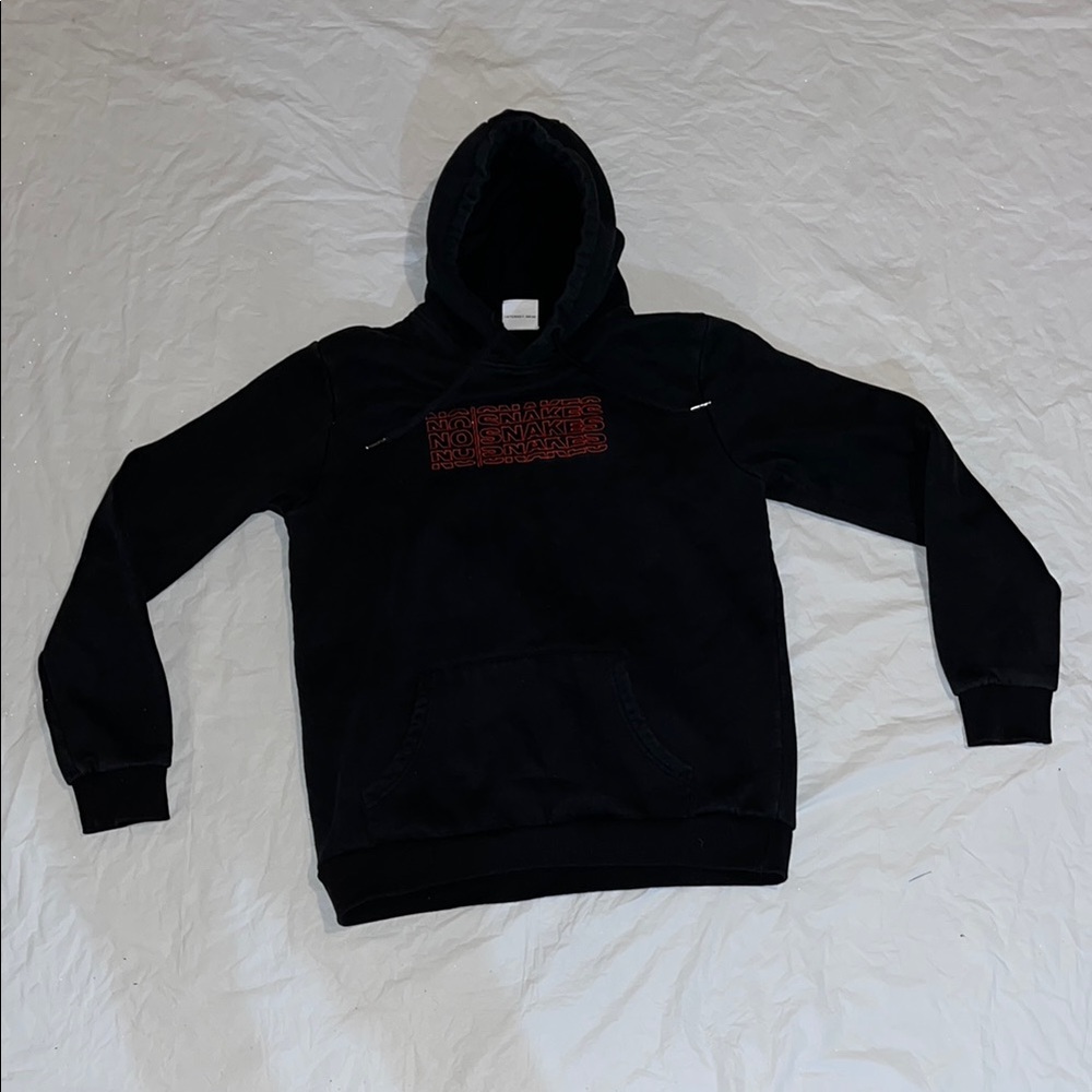 NO SNAKES Medium Men's Black Hoodie
